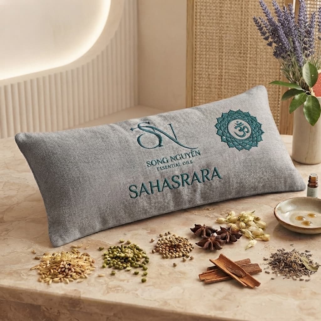 Gối thảo dược: Luân Xa Vương Miện – Sahasrara