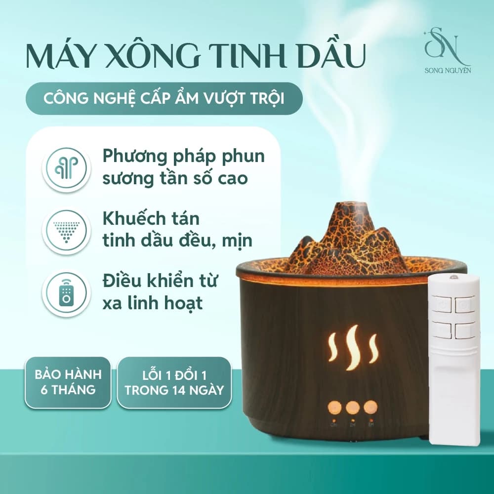 Máy Xông Tinh Dầu Phun Sương Song Nguyên
